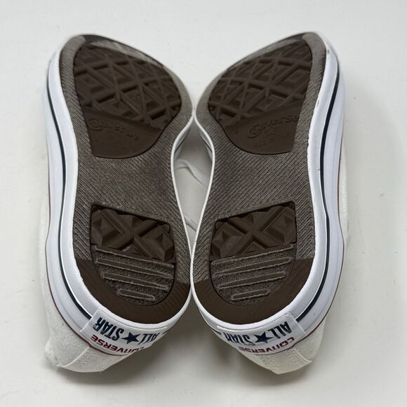 Converse All Star Sneakers Mens 9 White Canvas Low Top Chuck Unisex Shoes - Picture 16 of 16